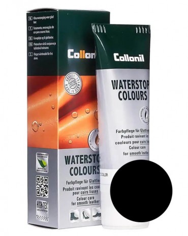 Waterstop Colours Collonil, czarna pasta do butów, 724 Lack