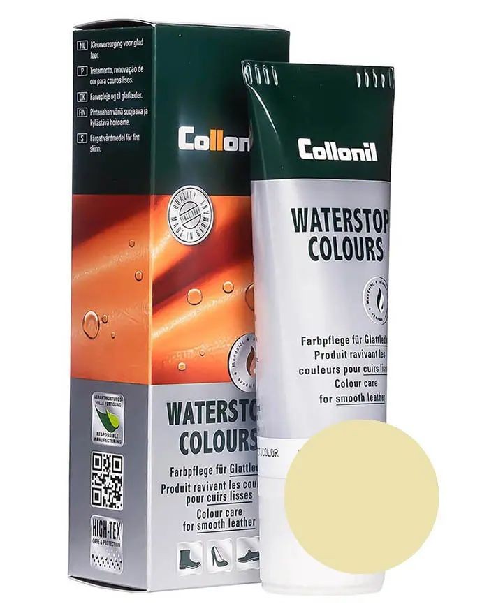 Waterstop Colours Collonil, jasnobeżowa pasta do butów, 010