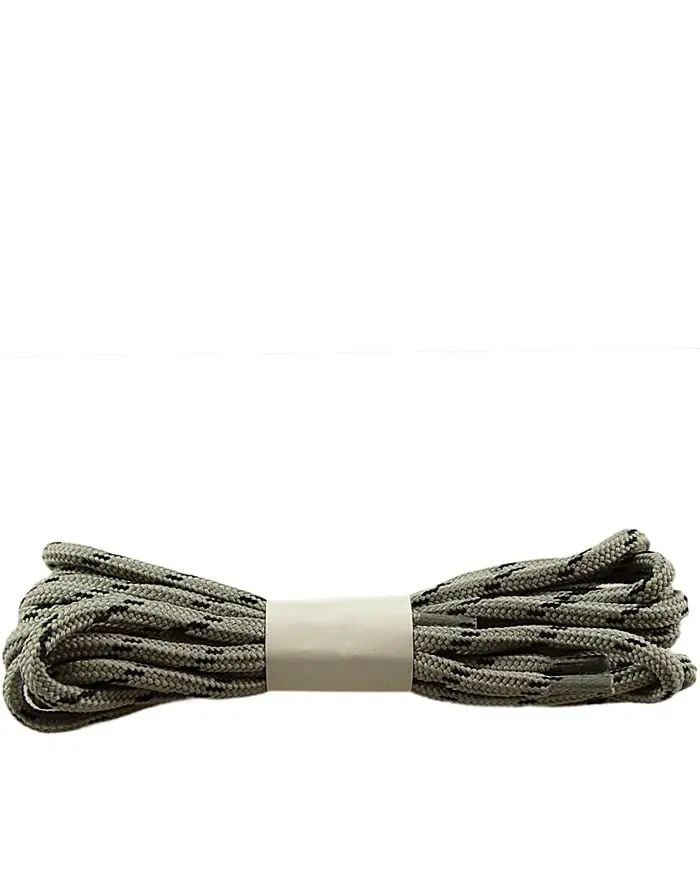 Szaro-czarne trekkingowe sznurówki do butów 120 cm Halan