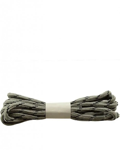 Szaro-czarne trekkingowe sznurówki do butów 100 cm Halan