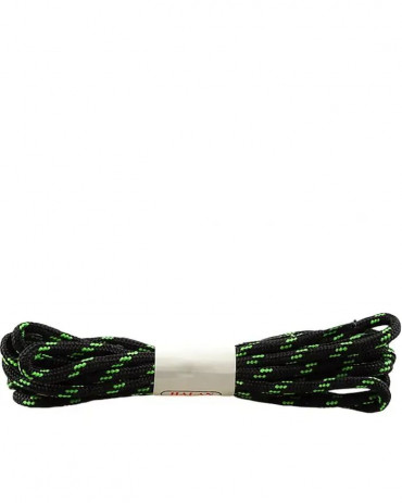 Czarno-zielone trekkingowe sznurówki do butów 200 cm Halan