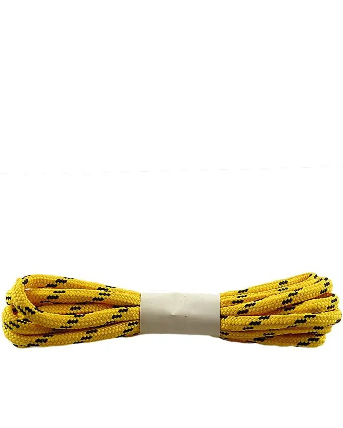 Żółto-czarne trekkingowe sznurówki do butów 100 cm Halan