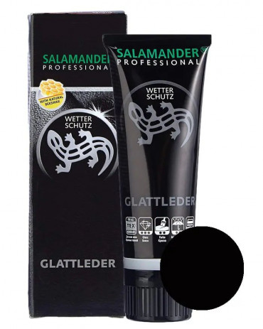 Wetter Schutz Salamander, czarna pasta do butów, 75 ml