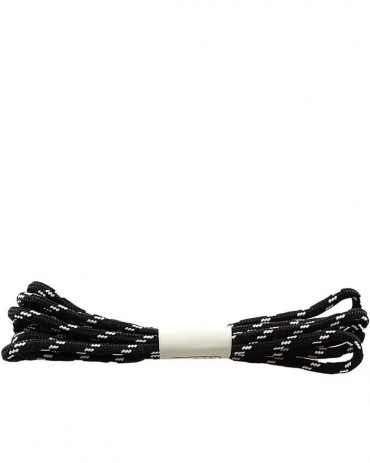Czarno-białe trekkingowe sznurówki do butów 180 cm Halan