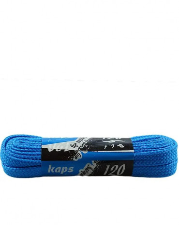 Jasnoniebieskie, płaskie sznurówki do butów, 140 cm, Kaps Sneakers