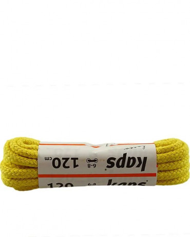 Żółte sznurówki do butów, okrągłe grube, 150 cm, Kaps