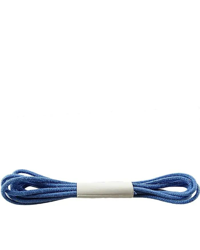 Niebieskie, woskowane, cienkie, sznurówki do butów, 60 cm, Halan