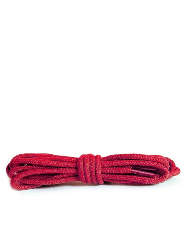 Czerwone, okrągłe cienkie, sznurówki do butów, 60 cm, Kaps