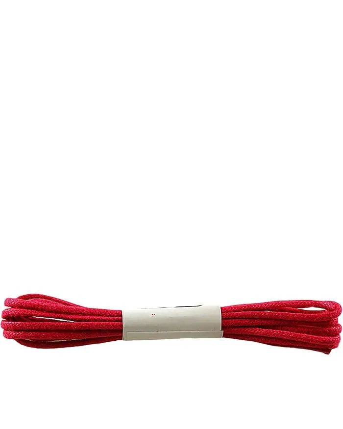 Czerwone, woskowane, cienkie sznurówki do butów, 60 cm, Halan