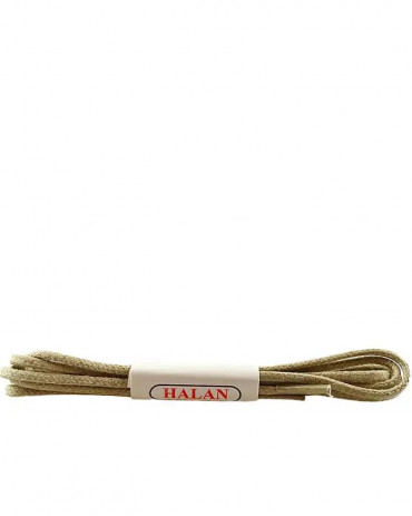 Jasnobeżowe, cienkie, woskowane sznurówki do butów, 75 cm, Halan