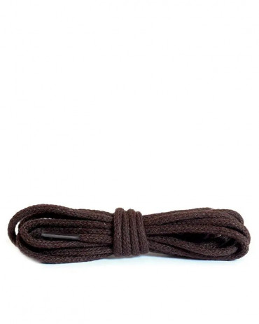 Ciemnobrązowe, okrągłe cienkie, sznurówki do butów, 150 cm, Kaps