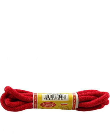 Czerwone, okrągłe grube, sznurówki do butów, 75 cm, Mazbit