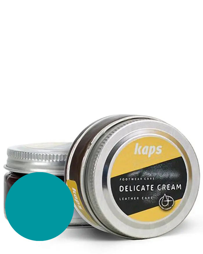 Delicate Cream 165 Kaps, turkusowy krem pasta do skóry licowej