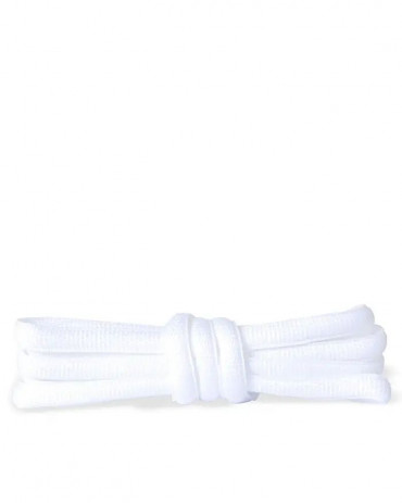 Białe, poliestrowe sznurówki do butów sportowych, 90 cm, Kaps