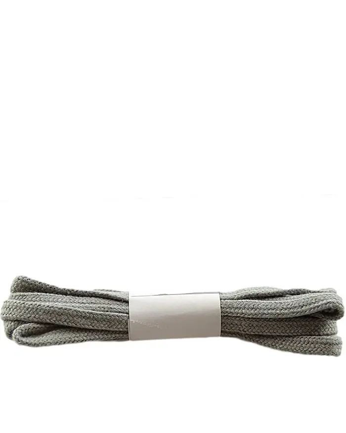 Szare, płaskie sznurówki do butów, 75 cm, Halan