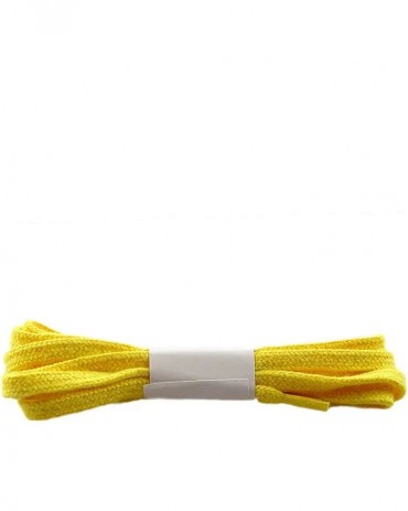 Żółte, płaskie sznurówki do butów, 75 cm, Halan