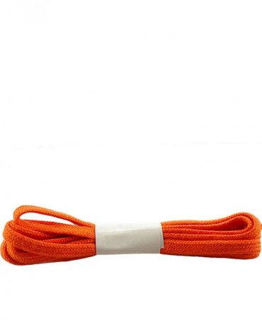 Pomarańczowe sznurowadła do butów, płaskie, bawełniane