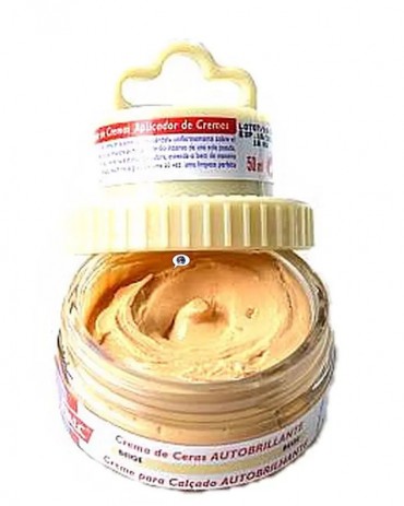 Shoe Cream Palc, beżowa pasta woskowa z aplikatorem