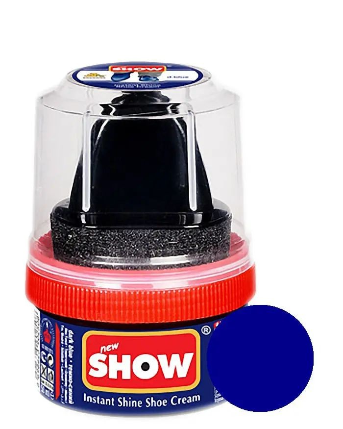 Shoe Cream Show, granatowa pasta woskowa z aplikatorem