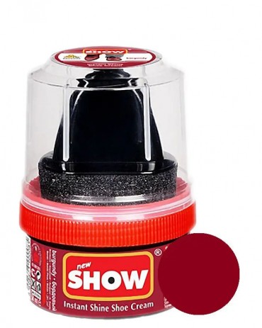 Shoe Cream Show, bordowa pasta woskowa z aplikatorem