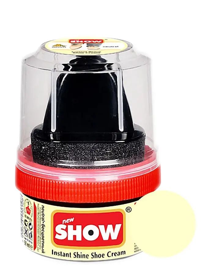 Shoe Cream Show, bezbarwna pasta woskowa z aplikatorem