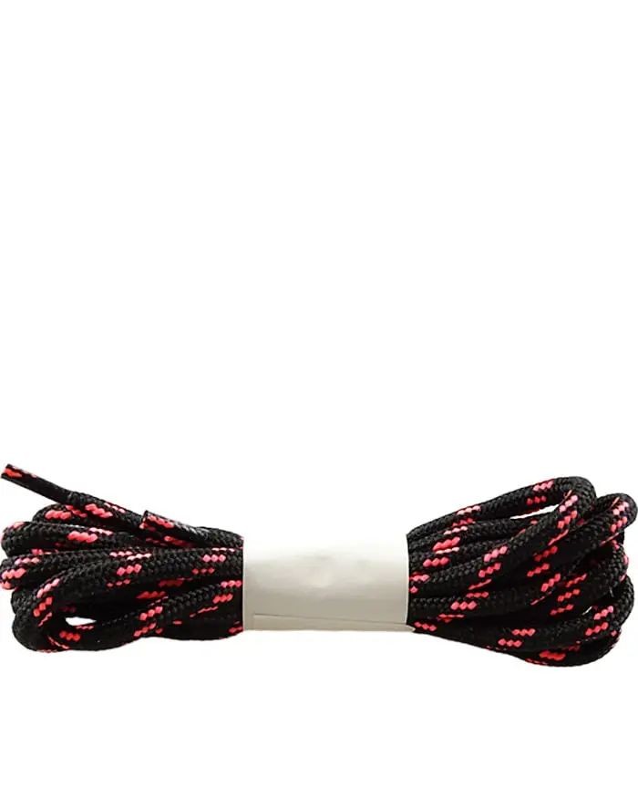 Czarno-różowe, trekkingowe sznurówki do butów, 180 cm, Halan