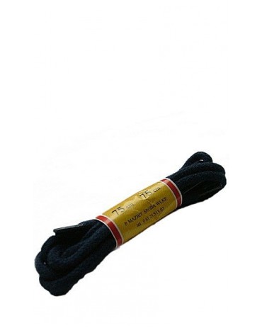 Granatowe okrągłe grube sznurówki do butów 75 cm Mazbit