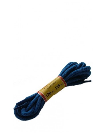 Niebieskie okrągłe grube sznurówki do butów 120 cm Mazbit
